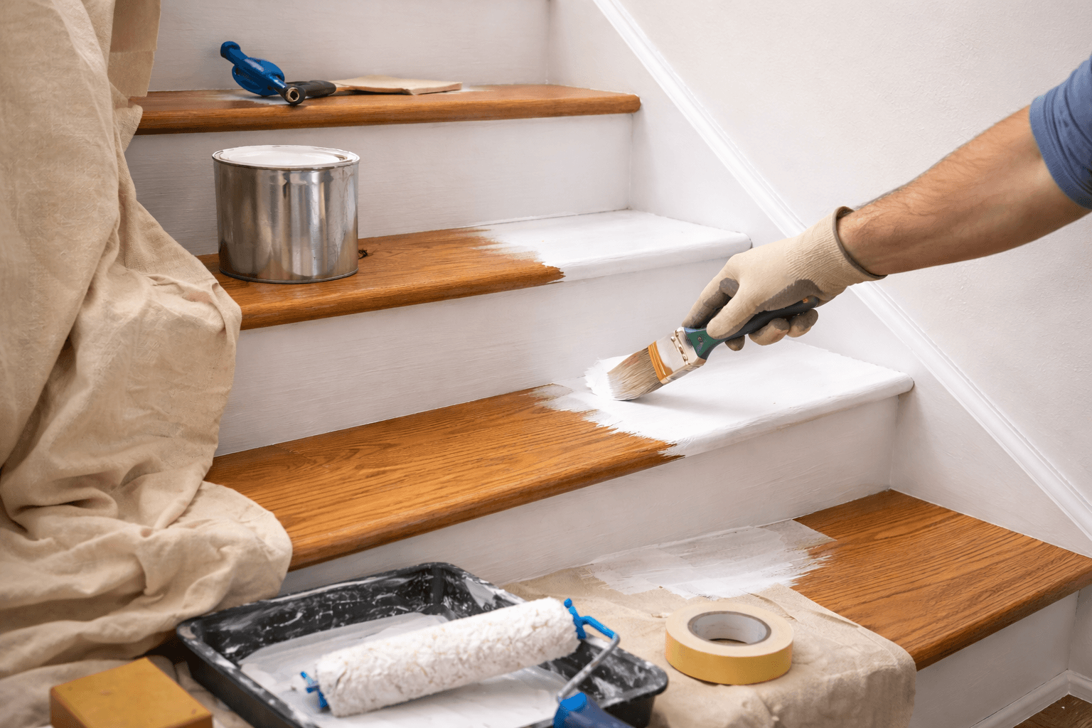 Peindre un escalier sans poncer