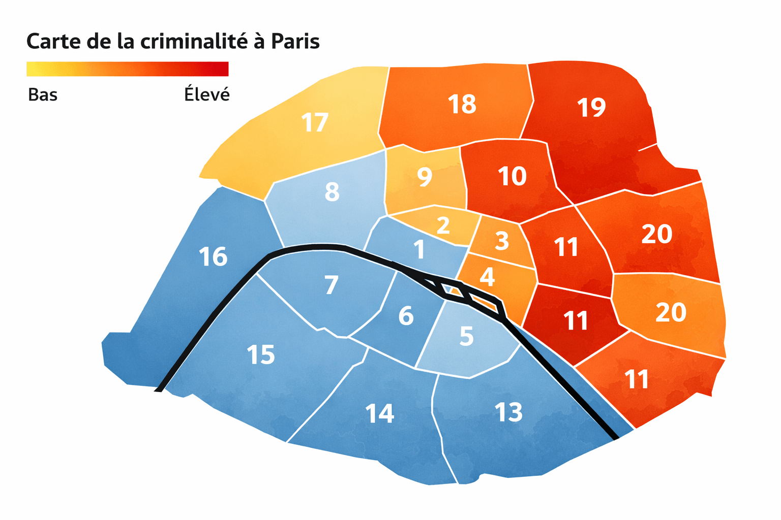 Carte criminalité Paris