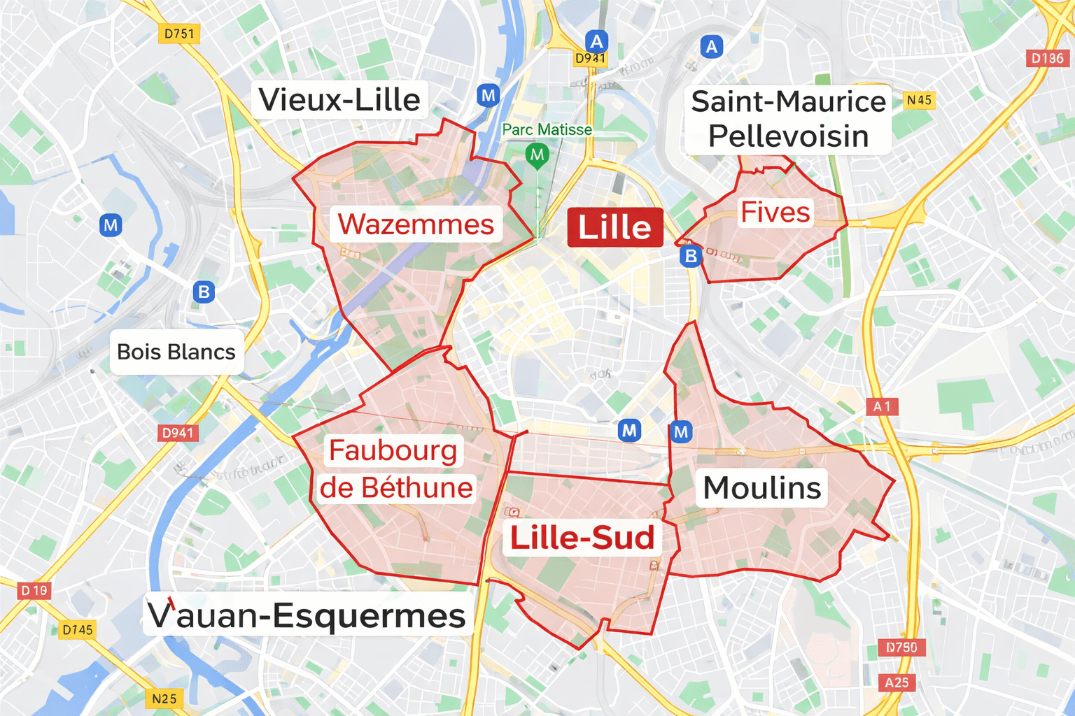 Quartiers à éviter à Lille