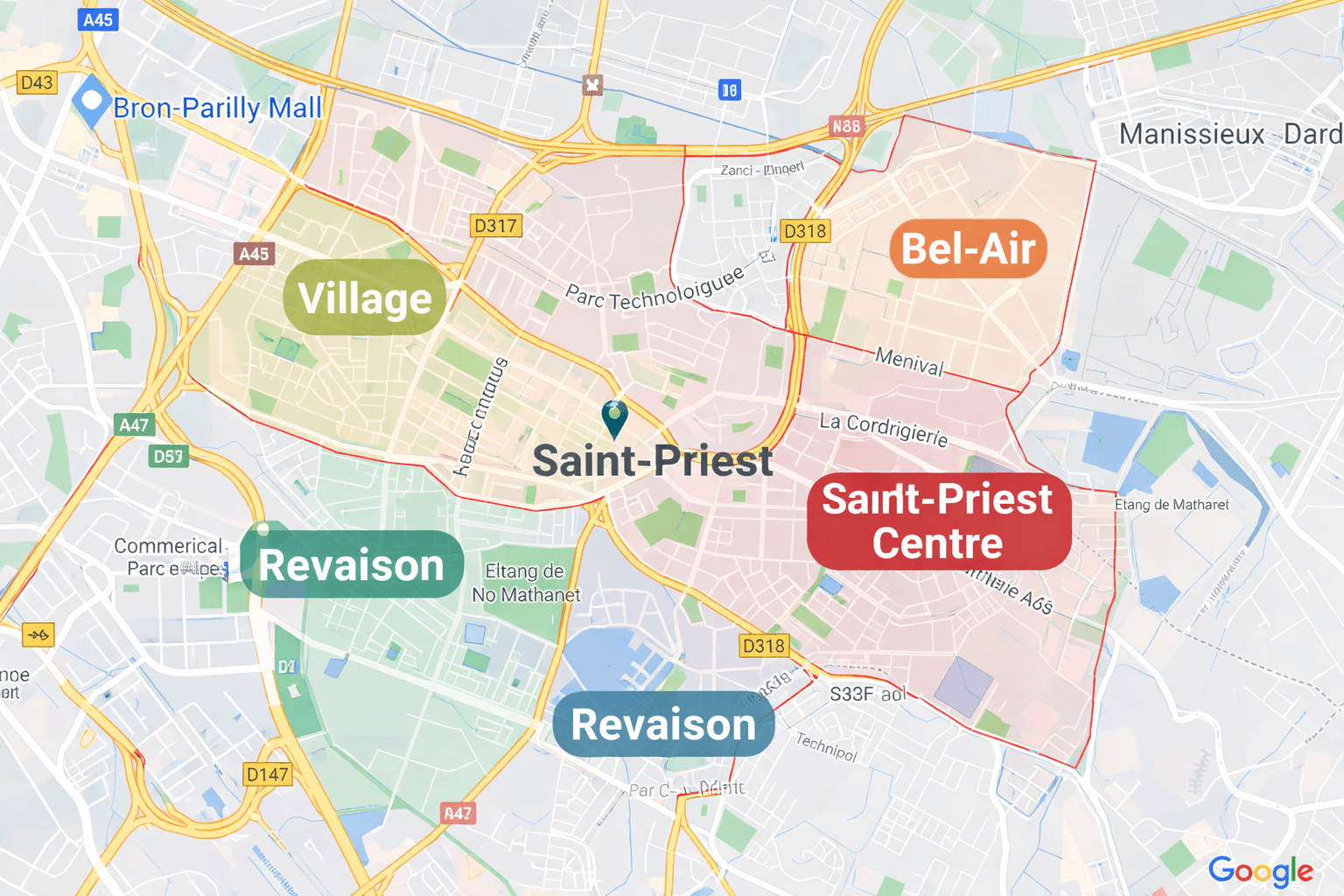 Saint-Priest quartiers sensibles