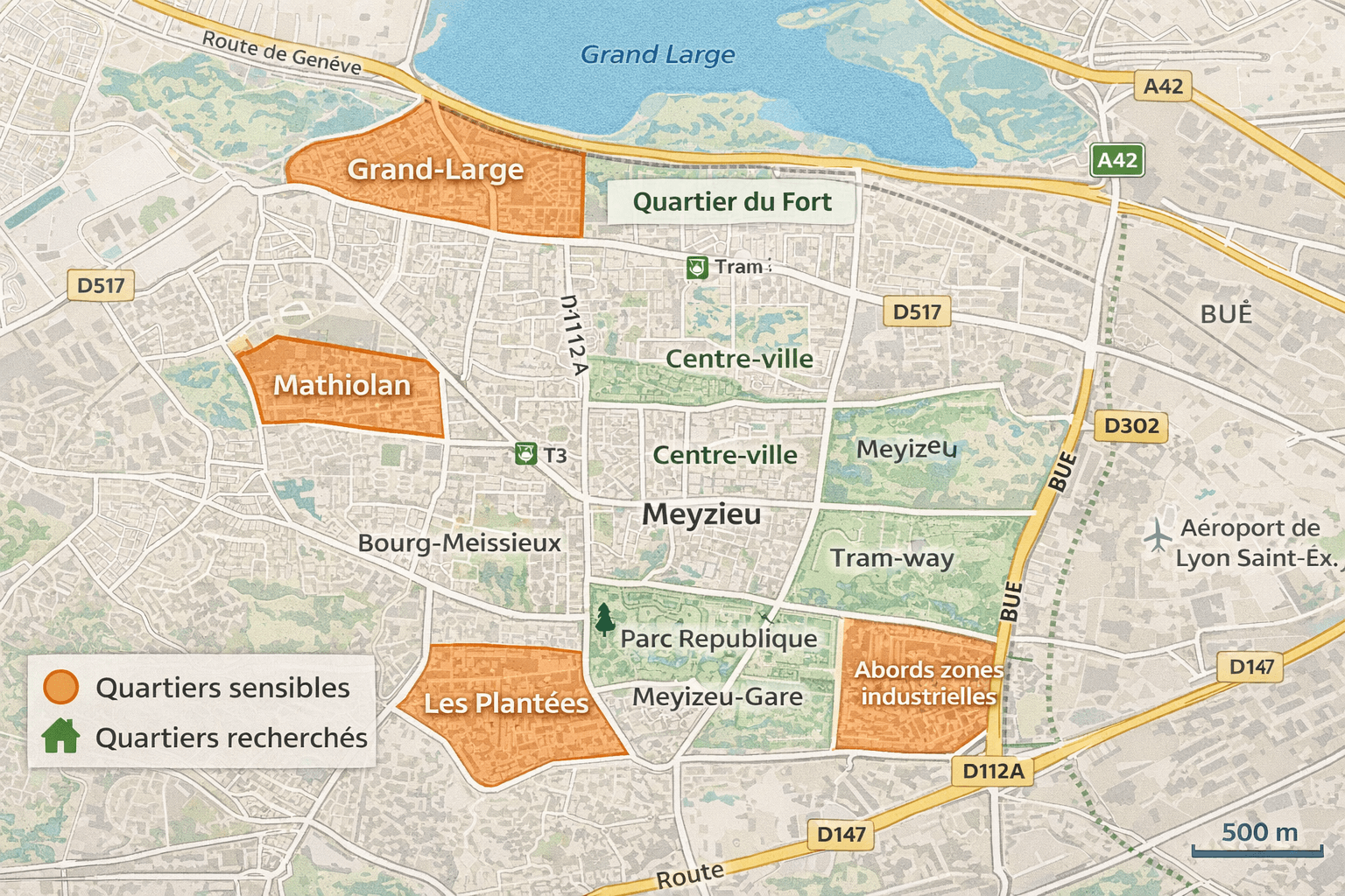 Meyzieu quartiers sensibles