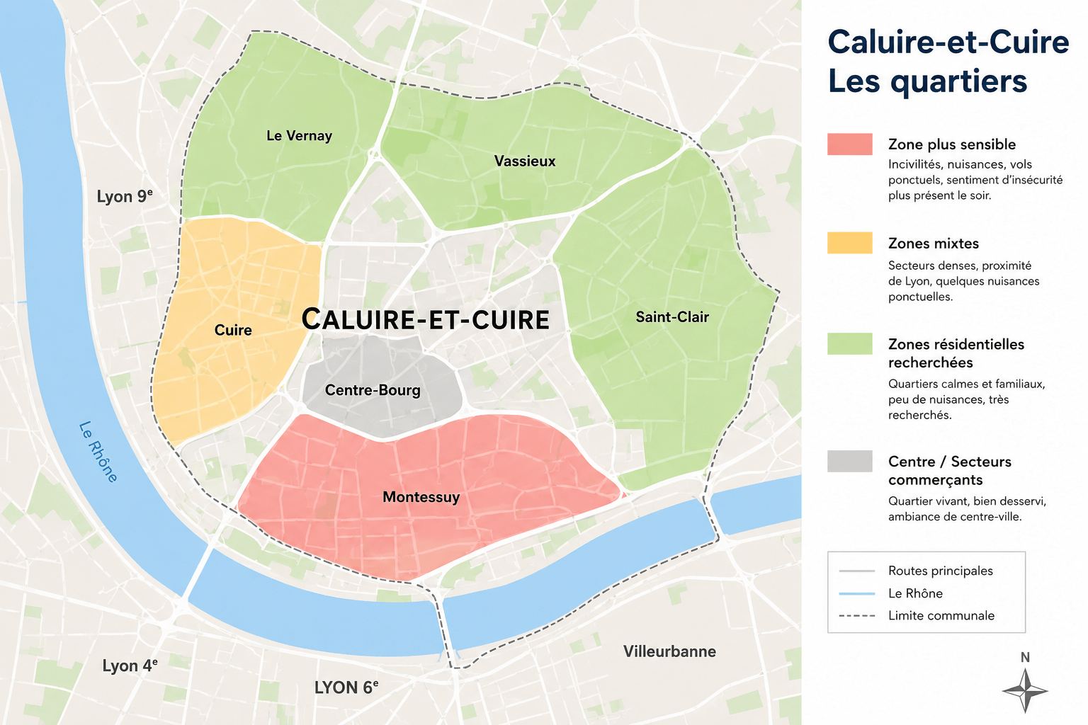 Caluire-et-Cuire quartiers dangereux