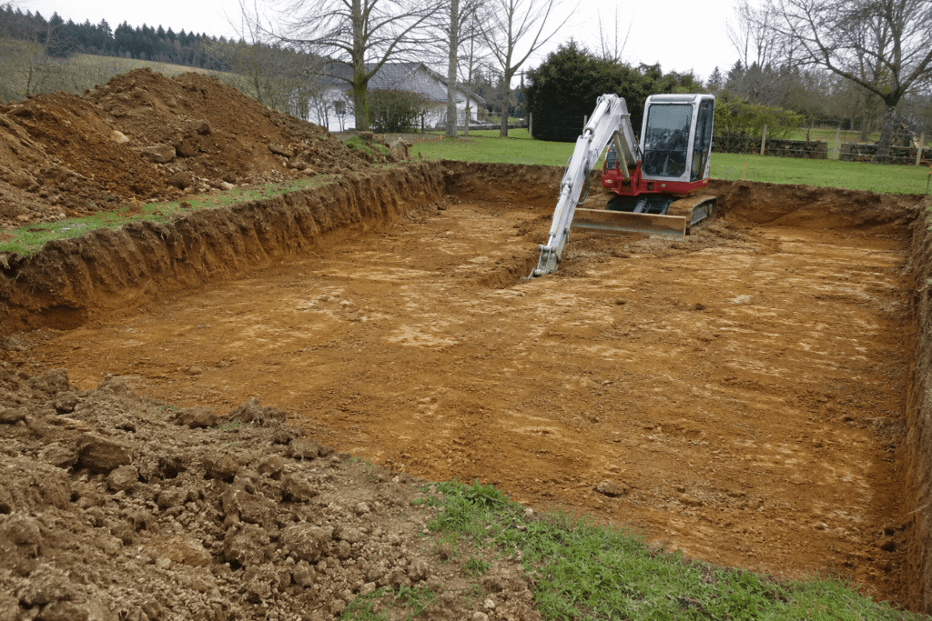 Décaisser un terrain
