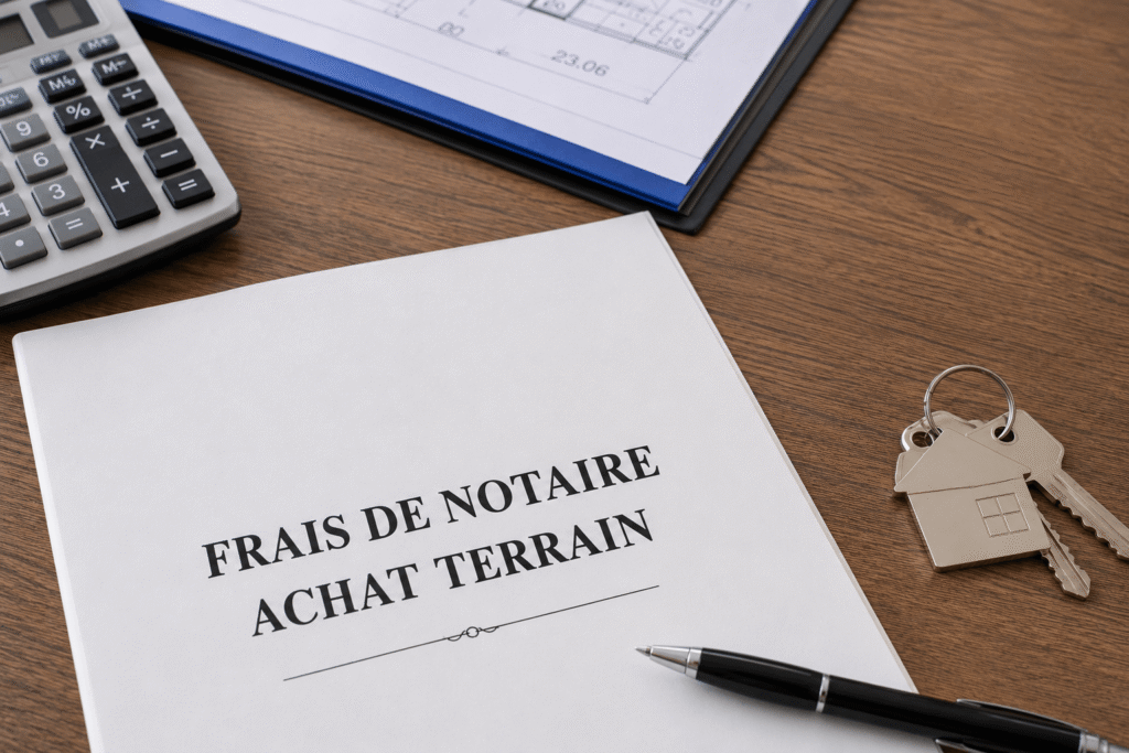 Frais de notaire achat terrain