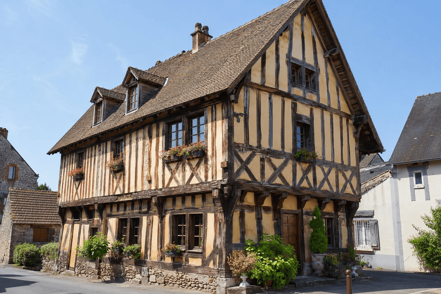 Maison en colombage