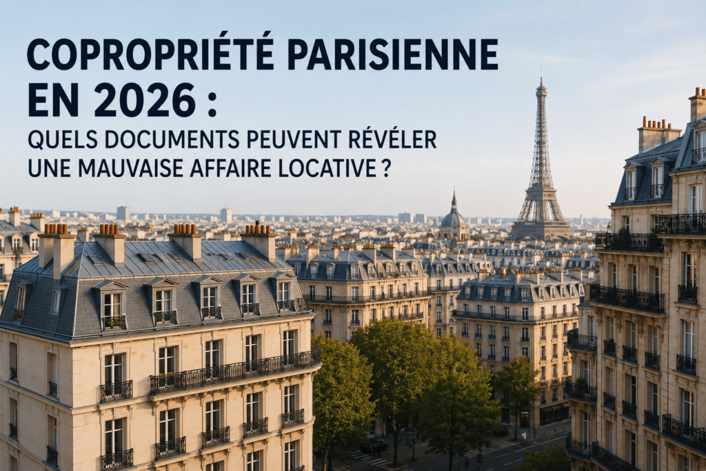 Copropriété parisienne en 2026 : quels documents peuvent révéler une mauvaise affaire locative ?