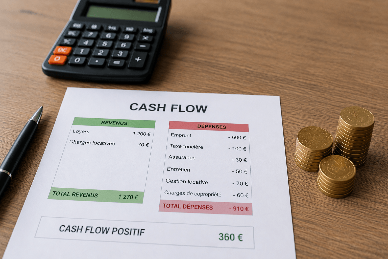 Cash flow positif en immobilier