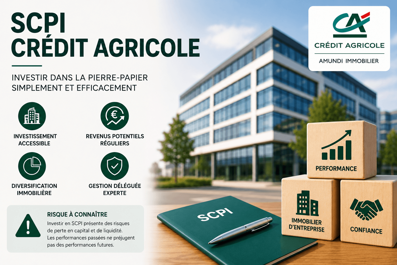 SCPI Crédit Agricole : avis, rendement et quelles SCPI choisir en 2026 ?